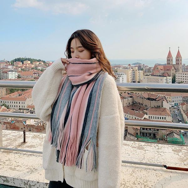 scarves arrival comfortable thick soft striped cute tassel scarf warm fresh casual lovely vintage elegant big shawl, Blue;gray
scarves arrival comfortable thick soft striped cute tassel scarf warm fresh casual lovely vintage elegant big shawl, Blue;gray