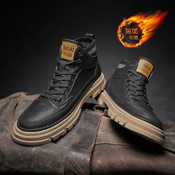 martin boots men's winter shoes plush warm snow cotton youth sports leisure high helper fashion, Black
martin boots men's winter shoes plush warm snow cotton youth sports leisure high helper fashion, Black