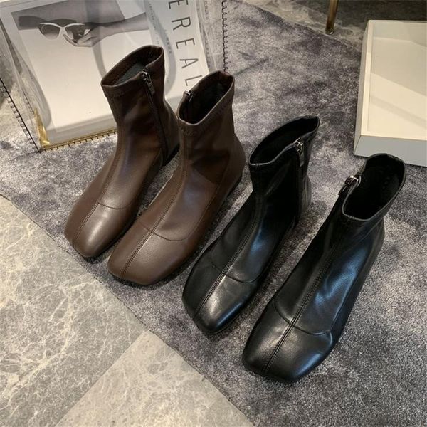 boots 2021 women short lady zip leather fetish stripper ankle winter square toe chunky low high heels brown shoes, Black
boots 2021 women short lady zip leather fetish stripper ankle winter square toe chunky low high heels brown shoes, Black