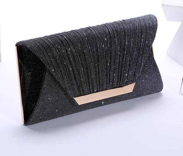 women evening bag pleated sequins clutch wallet woman shoulder cross body bags