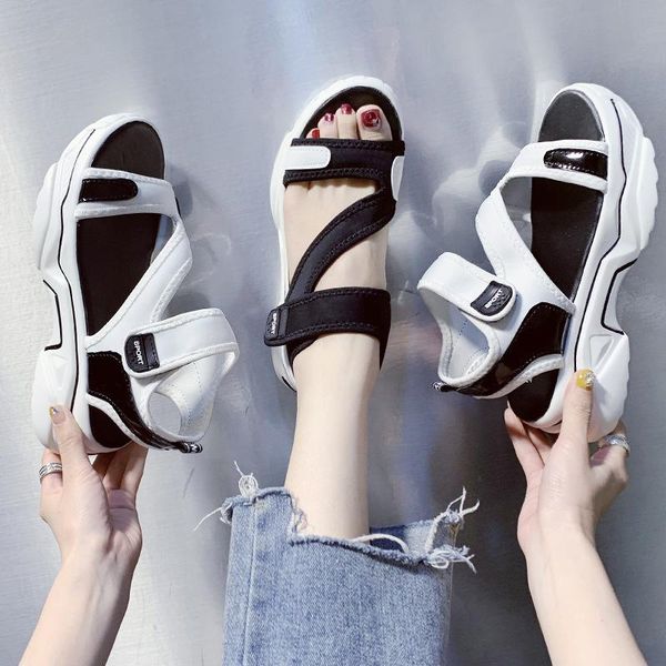 fashion platform sandals women all-match trend casual beach sports wind outdoor, Black
fashion platform sandals women all-match trend casual beach sports wind outdoor, Black