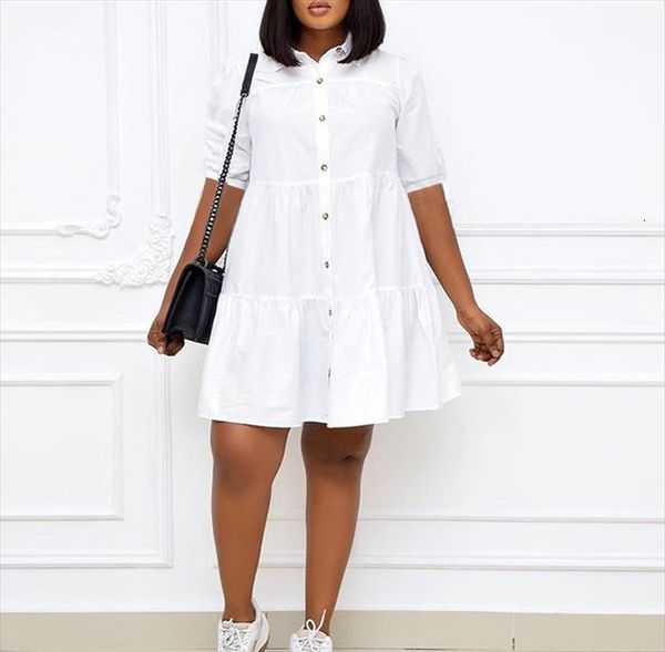 white shirts mini women dresses three quarter loose button up office ladies elegant work wear african female fashion plus size, Black;gray
white shirts mini women dresses three quarter loose button up office ladies elegant work wear african female fashion plus size, Black;gray