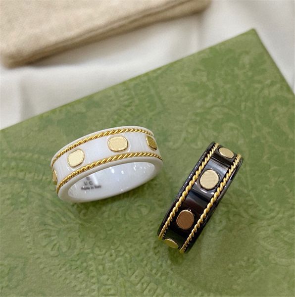 luxury designer fashion mens womens rings love ring black and white ceram brand rings couples letters print designer jewelry, Silver
luxury designer fashion mens womens rings love ring black and white ceram brand rings couples letters print designer jewelry, Silver