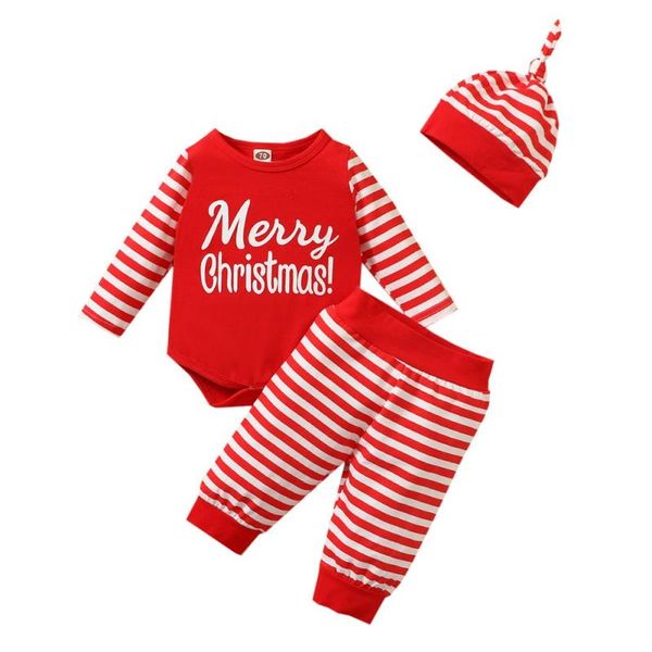 clothing sets 0-24m 3pcs born baby pajamas girls boys christmas letter romper pants hat home outfits set arrive, White
clothing sets 0-24m 3pcs born baby pajamas girls boys christmas letter romper pants hat home outfits set arrive, White