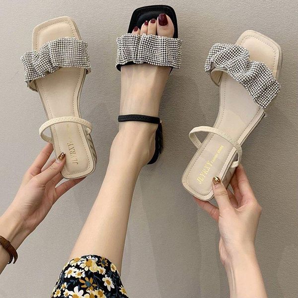 slippers med female shoes square heel casual slides 2021 block luxury summer rome cotton fabric pu fashion hoof heels rubber, Black
slippers med female shoes square heel casual slides 2021 block luxury summer rome cotton fabric pu fashion hoof heels rubber, Black