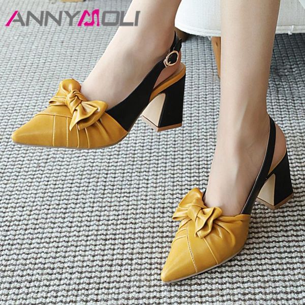 dress shoes annymoli bow super high heels slingbacks women pumps pointed toe thick heel ladies summer party yellow size 43, Black
dress shoes annymoli bow super high heels slingbacks women pumps pointed toe thick heel ladies summer party yellow size 43, Black