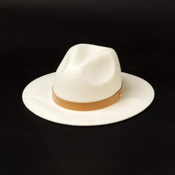 wide brim hats king wheat autumn winter white wool women fedora lady formal hat belt decoration stage style fashion show men felt cap jazz, Blue;gray
wide brim hats king wheat autumn winter white wool women fedora lady formal hat belt decoration stage style fashion show men felt cap jazz, Blue;gray