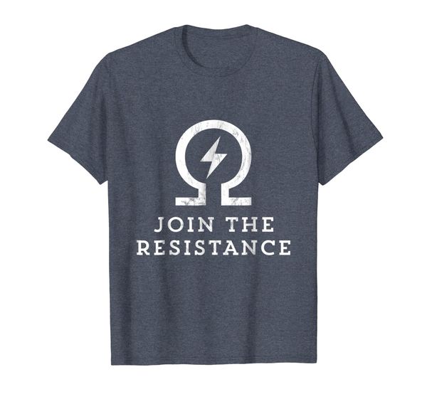 join the resistance vape ohm t-shirt, White;black