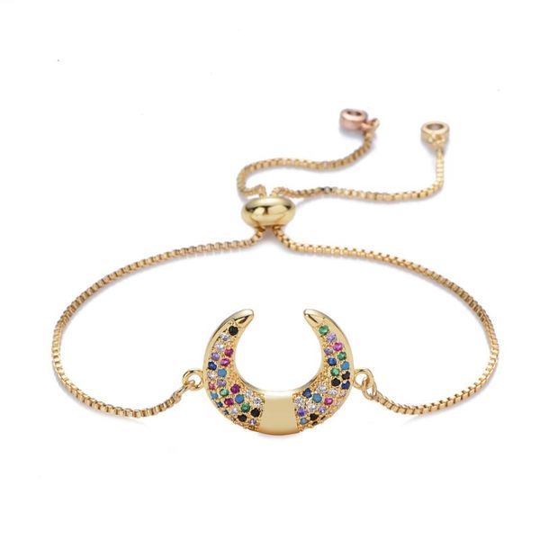 charm bracelets 1j yx store hollow moon bracelet color cz zircon glamour snake chain jewelry, Golden;silver
charm bracelets 1j yx store hollow moon bracelet color cz zircon glamour snake chain jewelry, Golden;silver