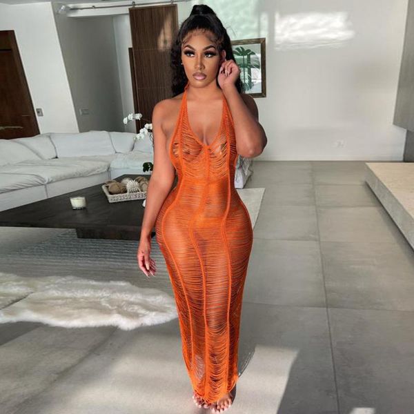 casual dresses vacation crochet beachwear maxi for women summer 2021 halter neck backless boho dress elegant see through robe femme, Black;gray
casual dresses vacation crochet beachwear maxi for women summer 2021 halter neck backless boho dress elegant see through robe femme, Black;gray