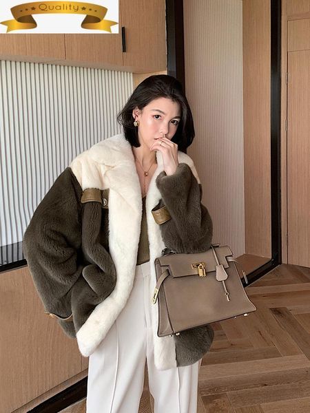 women's fur & faux real mink coat female witner jacket women 2021 luxury clothes whole abrigos mujer invierno kq21939-45, Black
women's fur & faux real mink coat female witner jacket women 2021 luxury clothes whole abrigos mujer invierno kq21939-45, Black