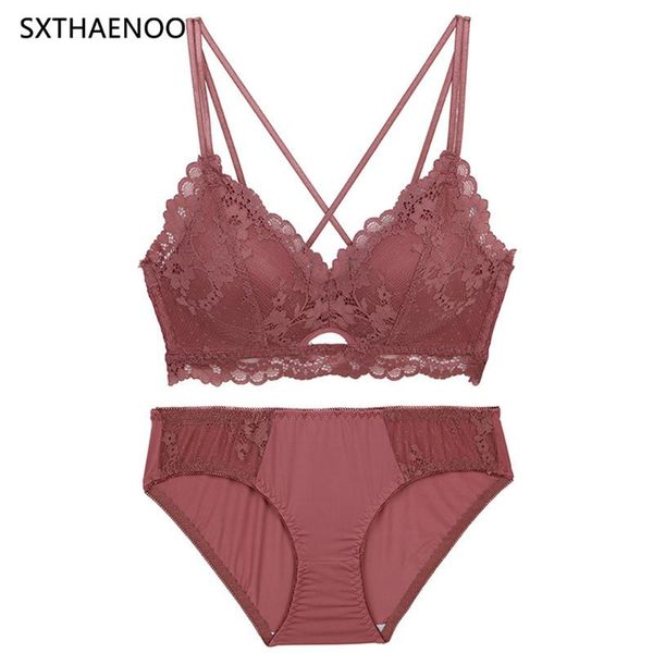 bras sets sxthaenoo women's romantic seduction charming lingerie young push up no steel rib hollowout natural fresh bra set, Red;black
bras sets sxthaenoo women's romantic seduction charming lingerie young push up no steel rib hollowout natural fresh bra set, Red;black