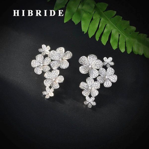 stud hibride flower design clear red cubic zircon earrings for women birdal accessories brincos jewelry gift e-918, Golden;silver
stud hibride flower design clear red cubic zircon earrings for women birdal accessories brincos jewelry gift e-918, Golden;silver