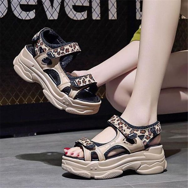 comfortable 6cm platform women's sport sandals 2021 summer fashion leopard print girl chunky beach sandal sandalias mujer, Black
comfortable 6cm platform women's sport sandals 2021 summer fashion leopard print girl chunky beach sandal sandalias mujer, Black