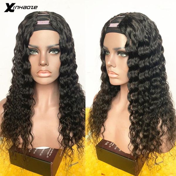 water wave u part wig human hair for black women peruvian remy wigs 180 density curly 2x4'' shape wig1, Black;brown
water wave u part wig human hair for black women peruvian remy wigs 180 density curly 2x4'' shape wig1, Black;brown