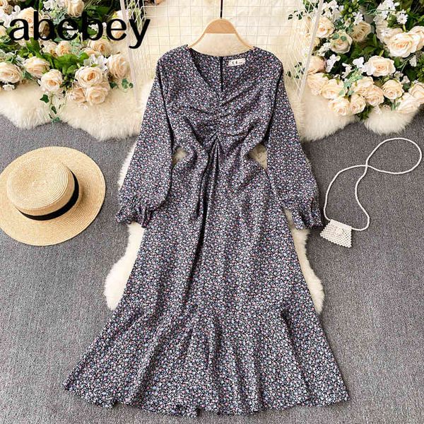 women retro floral dress korean chic ruched v neck long sleeve a-line es spring bohemian print vacation mid 210512, Black;gray
women retro floral dress korean chic ruched v neck long sleeve a-line es spring bohemian print vacation mid 210512, Black;gray