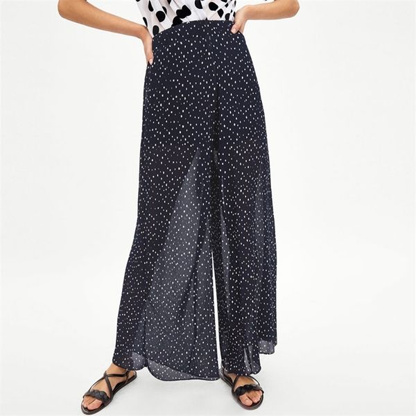 summer pants female casual wide leg loose dot printing trousers women 210430, Black;white
summer pants female casual wide leg loose dot printing trousers women 210430, Black;white