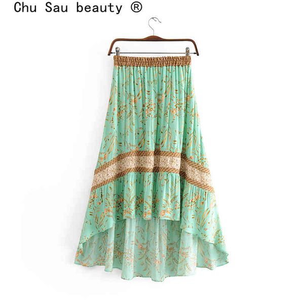 chu sau beauty boho floral print midi skirt holiday fashion elastic waist long skrits female asymmetry beachwear 210508, Black
chu sau beauty boho floral print midi skirt holiday fashion elastic waist long skrits female asymmetry beachwear 210508, Black
