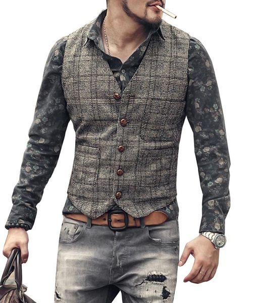 mens vintage suit business vest plaid tweed slim fit formal waistcoat for wedding groomsmen men's vests, Black;white
mens vintage suit business vest plaid tweed slim fit formal waistcoat for wedding groomsmen men's vests, Black;white