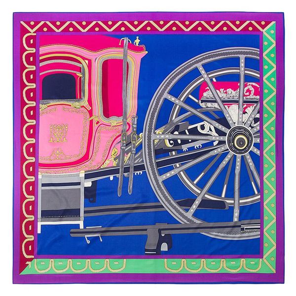 scarves 130*130cm silk scarf big wheels and carriage type women square tassel lady fashion female outdoor accessories, Blue;gray
scarves 130*130cm silk scarf big wheels and carriage type women square tassel lady fashion female outdoor accessories, Blue;gray