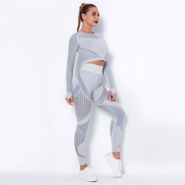 women's leggings women seamless gym sets high waist mesh shirts suit long sleeve fitness workout sports running thin sport, Black
women's leggings women seamless gym sets high waist mesh shirts suit long sleeve fitness workout sports running thin sport, Black
