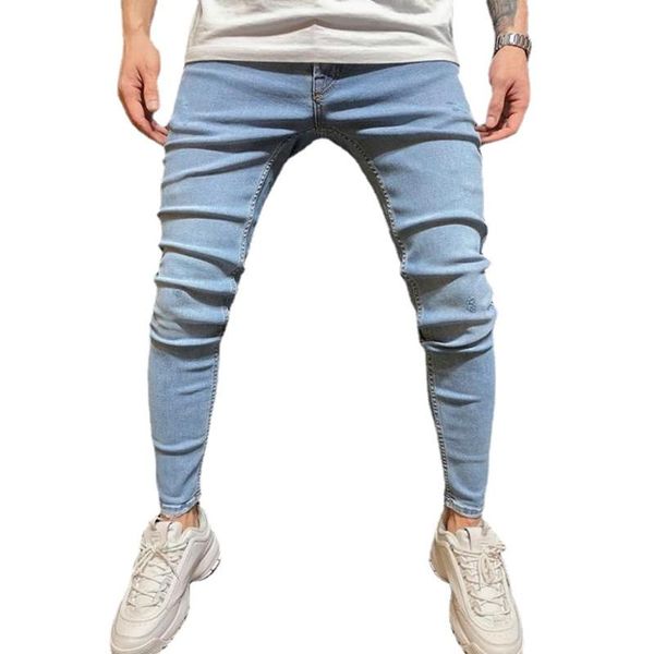 men's jeans men clothing slim spring autumn pure color classic simplicity casual fashion male elasticity denim pants, Blue
men's jeans men clothing slim spring autumn pure color classic simplicity casual fashion male elasticity denim pants, Blue