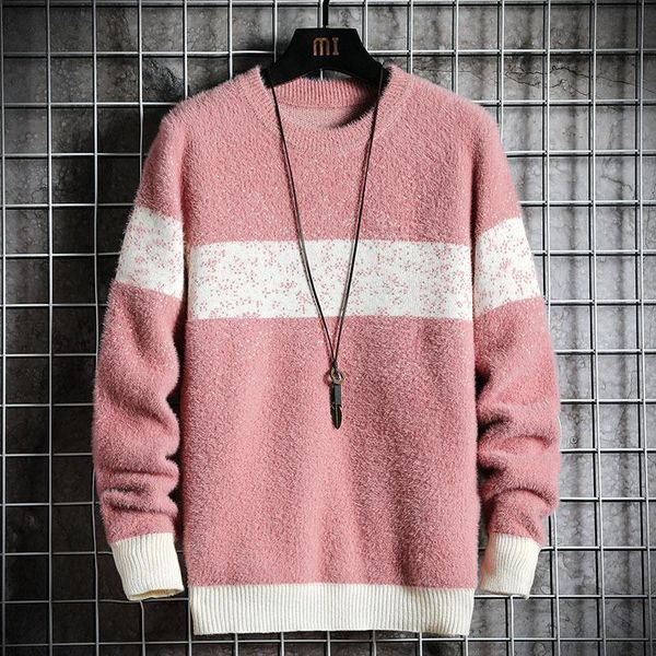 men's sweaters autumn and winter round neck pullover sweater korean fashion personality youth student thread, White;black
men's sweaters autumn and winter round neck pullover sweater korean fashion personality youth student thread, White;black