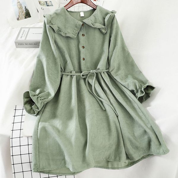 2021women dresses basic daily solid sweet kawaii japanese style casual simple winter womens chic vintage high waist flare dstring, Black;gray
2021women dresses basic daily solid sweet kawaii japanese style casual simple winter womens chic vintage high waist flare dstring, Black;gray