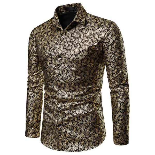 men's casual shirts gold fashion shirt men stamping printing lapel collar long sleeve cotton breathable clothing, White;black
men's casual shirts gold fashion shirt men stamping printing lapel collar long sleeve cotton breathable clothing, White;black