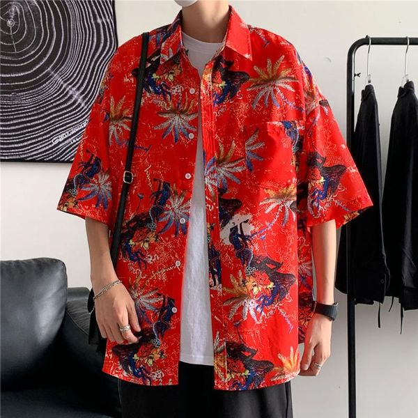 summer casual couple coconut print short sleeve shirt men's trend loose beach style wholesale shirts, White;black
summer casual couple coconut print short sleeve shirt men's trend loose beach style wholesale shirts, White;black