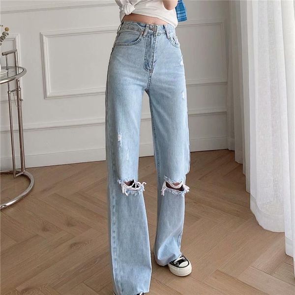 women's jeans puwd casual woman light blue hole 2021 spring vintage ladies high waisted cotton denim pants girls y2k wide leg pant
women's jeans puwd casual woman light blue hole 2021 spring vintage ladies high waisted cotton denim pants girls y2k wide leg pant