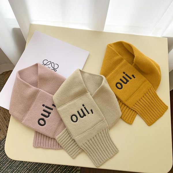 scarves korean embroidered letters pure color children's scarf autumn and winter tide fan boys girls baby warm knitted wool, Blue;gray
scarves korean embroidered letters pure color children's scarf autumn and winter tide fan boys girls baby warm knitted wool, Blue;gray