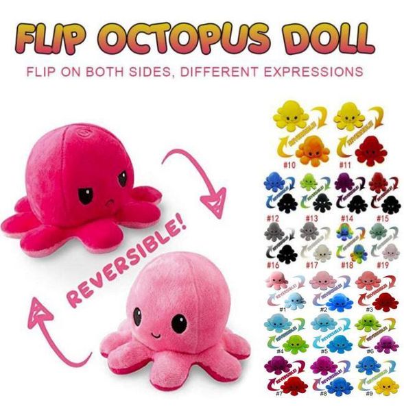 DHL Tiktok Reversible Flip Octopus Stuffed Plush Toys For Children Cute Angry Smile Emotion Reversable Animal Plush Doll Kids Gift
DHL Tiktok Reversible Flip Octopus Stuffed Plush Toys For Children Cute Angry Smile Emotion Reversable Animal Plush Doll Kids Gift
