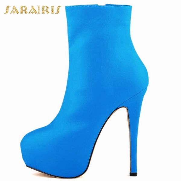 boots sarairis big size 42 extreme high heels zipper platform thin heeled shoes women party ladies ankle female, Black
boots sarairis big size 42 extreme high heels zipper platform thin heeled shoes women party ladies ankle female, Black