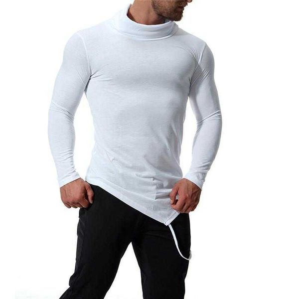 men's t-shirts sleeve t shirt spring fashion high neck apparel slim solid clothes mens irregularity xkvi, White;black
men's t-shirts sleeve t shirt spring fashion high neck apparel slim solid clothes mens irregularity xkvi, White;black