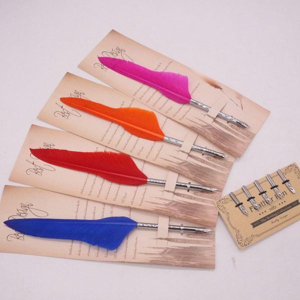 the european-style retro feather dipped fountain pen creative valentine's day christmas gifts and other +5 nibs pens
the european-style retro feather dipped fountain pen creative valentine's day christmas gifts and other +5 nibs pens