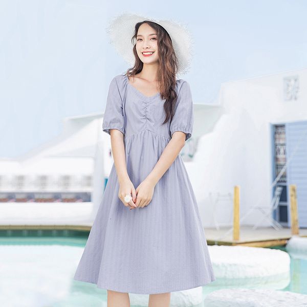 dress summer square collar nipped waist elegant romantic princess dress 8i1v, Black;gray
dress summer square collar nipped waist elegant romantic princess dress 8i1v, Black;gray