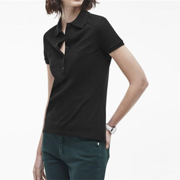 women's short sleeve crocodile summer shirts 100% cotton casual solid colour lady tees fashion femme1, White
women's short sleeve crocodile summer shirts 100% cotton casual solid colour lady tees fashion femme1, White