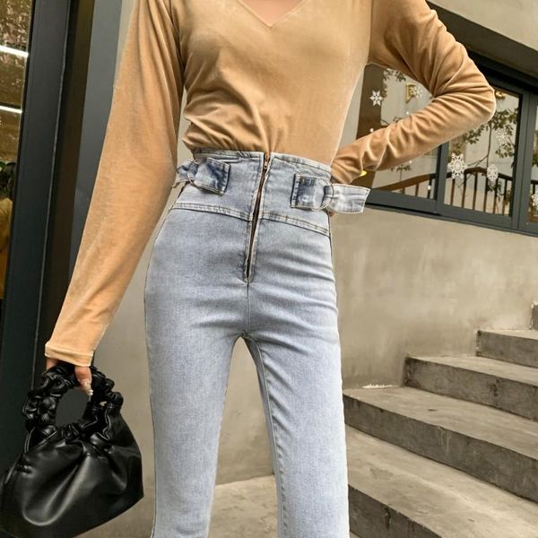 women's jeans sell internet celebrity cotton spandex women vintage wash pencil denim pants, Blue
women's jeans sell internet celebrity cotton spandex women vintage wash pencil denim pants, Blue