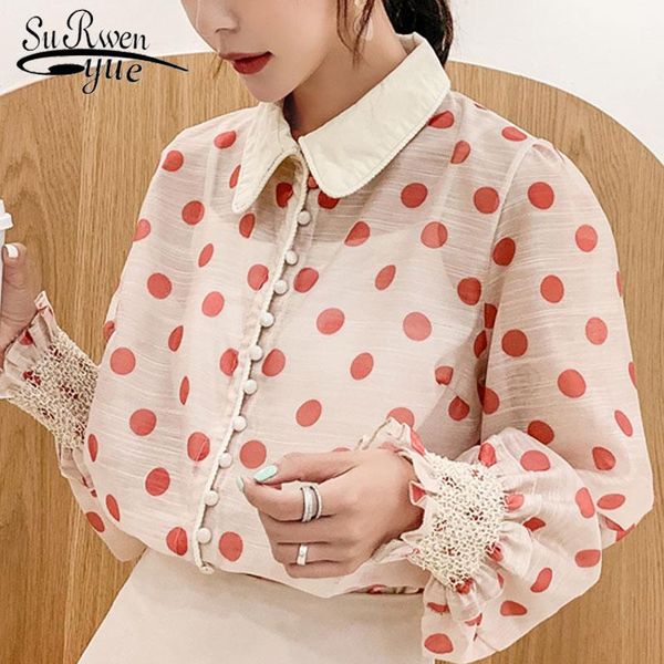 women's blouses & shirts 2021 fashion women blouse long sleeve pink clothing causal chiffon elegant polka dot 5325 50, White
women's blouses & shirts 2021 fashion women blouse long sleeve pink clothing causal chiffon elegant polka dot 5325 50, White