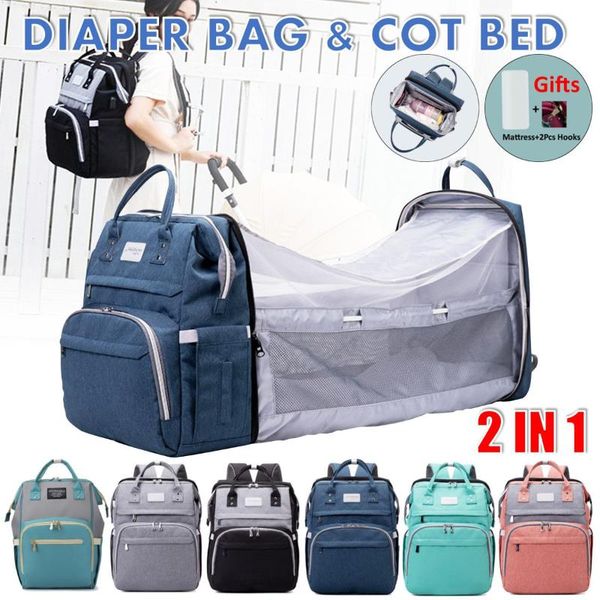 diaper bags 2 in 1 portable mummy bag folding cot bed crib multifunctional large-capacity waterproof baby traveling backpack
diaper bags 2 in 1 portable mummy bag folding cot bed crib multifunctional large-capacity waterproof baby traveling backpack