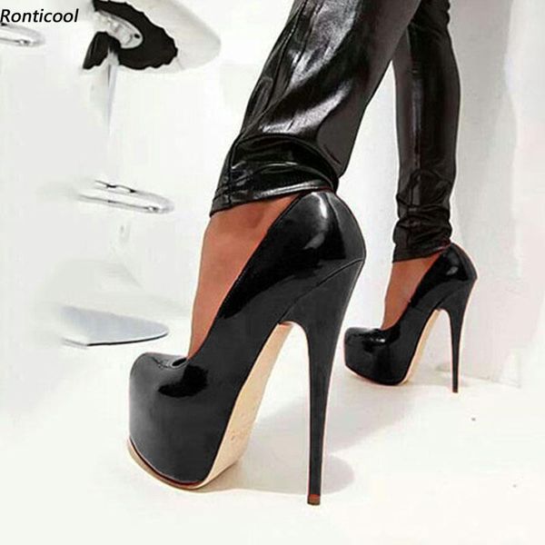 dress shoes ronticool women spring pumps patent leather stiletto high heels round toe 8 colors party us plus size 5-20, Black
dress shoes ronticool women spring pumps patent leather stiletto high heels round toe 8 colors party us plus size 5-20, Black
