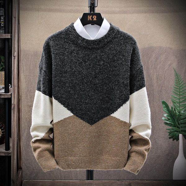 men's sweaters autumn winter sweater men casual wool knitted patchwork o-neck pullover thicken long sleeve male jumper cotton high quia, White;black
men's sweaters autumn winter sweater men casual wool knitted patchwork o-neck pullover thicken long sleeve male jumper cotton high quia, White;black