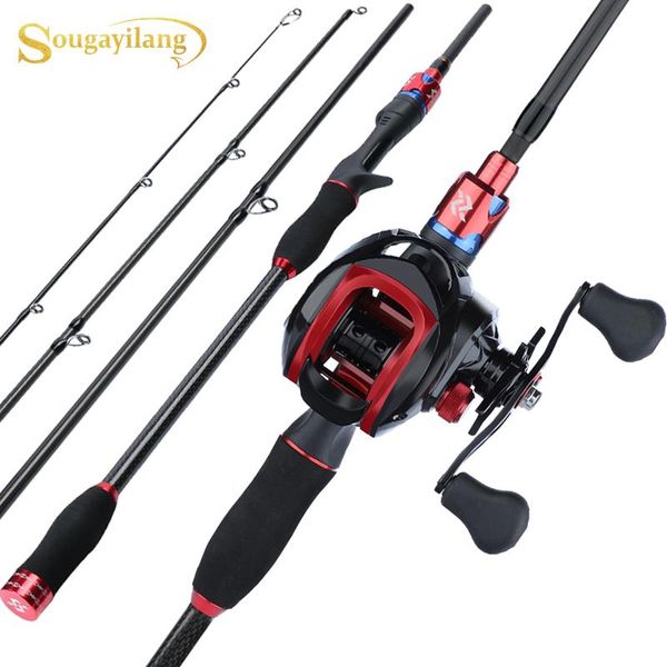 sougayilang 1.8m 2.1m casting fishing combo portable 4 sections carbon fiber rod and 17+1bb baitcasting reel set tackle
sougayilang 1.8m 2.1m casting fishing combo portable 4 sections carbon fiber rod and 17+1bb baitcasting reel set tackle