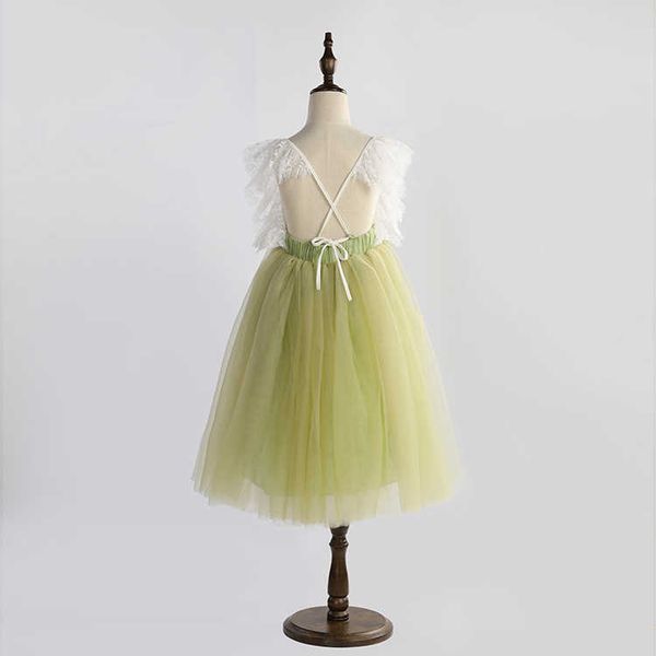 children ankle length kids princess dress for girls mesh ruffles party gown fly sleeve cross back beach tulle 210529, Red;yellow
children ankle length kids princess dress for girls mesh ruffles party gown fly sleeve cross back beach tulle 210529, Red;yellow