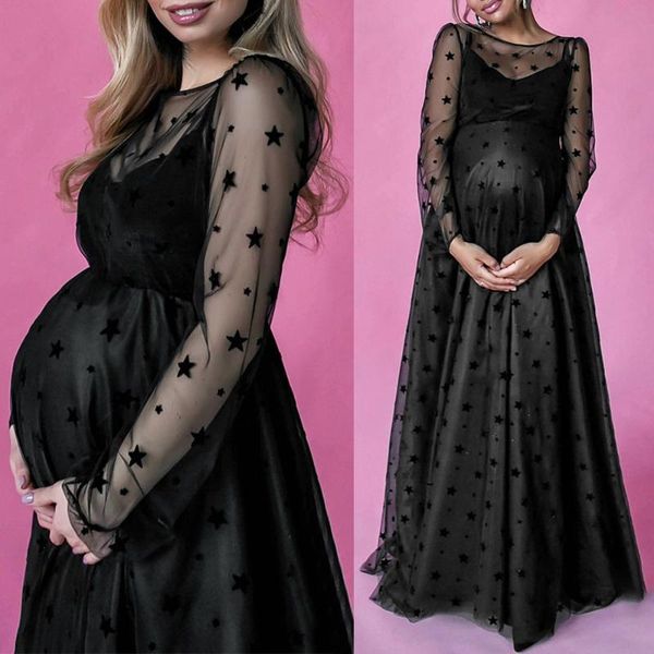 maternity dresses long sleeve tulle black dress pregnancy casual party robe baby shower pregnant women clothes vestidos, White
maternity dresses long sleeve tulle black dress pregnancy casual party robe baby shower pregnant women clothes vestidos, White