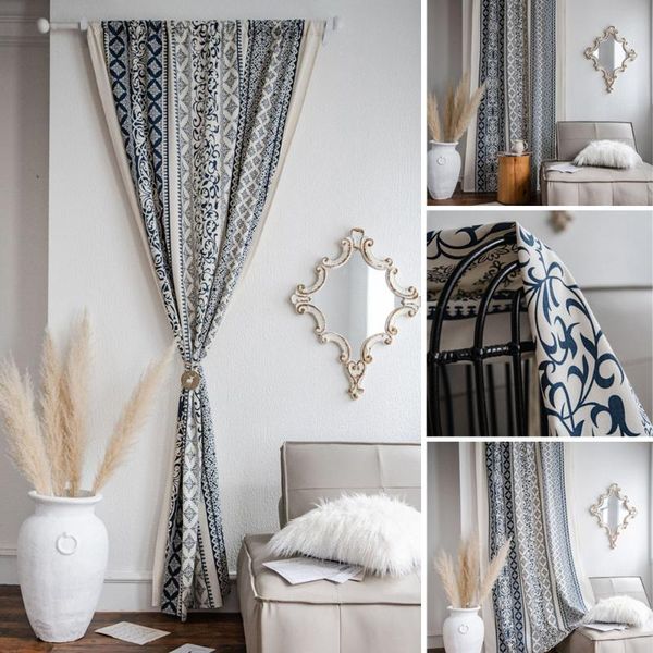 boho blue and white porcelain printed cotton linen curtains for living room bedroom window drape treatment curtain home decor & drapes
boho blue and white porcelain printed cotton linen curtains for living room bedroom window drape treatment curtain home decor & drapes