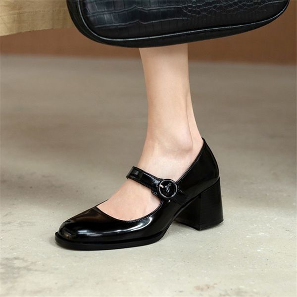new spring/autumn women's shoes round toe buckles chunky heel pumps high heels solid casual shoes for women mary jane shoes, Black
new spring/autumn women's shoes round toe buckles chunky heel pumps high heels solid casual shoes for women mary jane shoes, Black