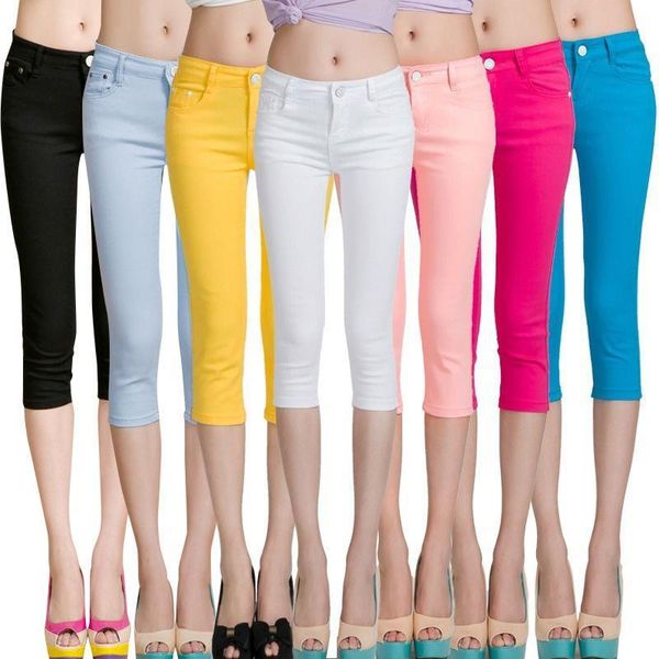 women's pants & capris lpowss korean style women summer skinny plus size cropped trousers candy color slim stretch leggings pencil, Black;white
women's pants & capris lpowss korean style women summer skinny plus size cropped trousers candy color slim stretch leggings pencil, Black;white