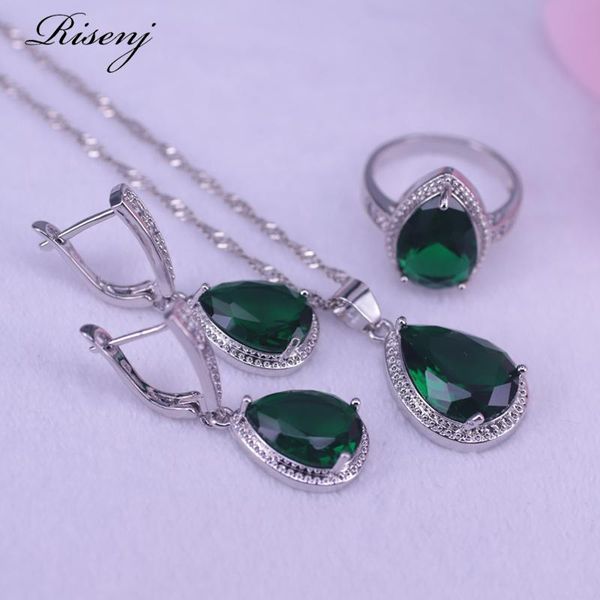 wedding jewelry sets big water drop square green stone 925 sterling silver for women ring necklace earring set russian style, Slivery;golden
wedding jewelry sets big water drop square green stone 925 sterling silver for women ring necklace earring set russian style, Slivery;golden